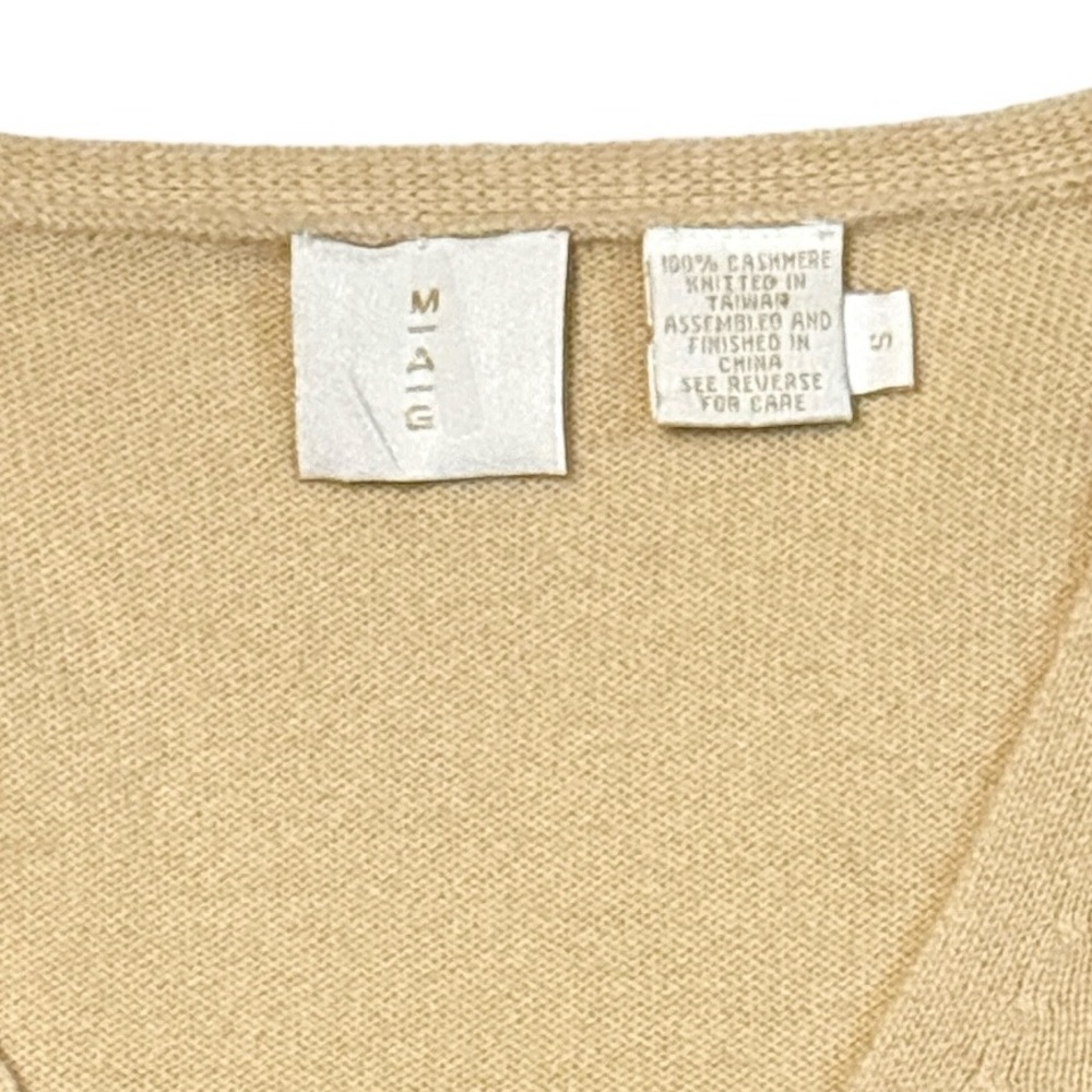 MAG by Magaschoni V-Neck 100% Cashmere 3/4 Sleeve Pullover Sweater Knit - Picture 6 of 8